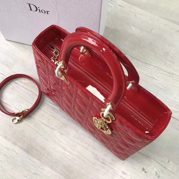 Dior 大 Lady Dior 紅色漆皮包 LV官方網,LV官網,LV官網包包,LV官網台灣,LV官網長夾,LV官網皮夾,LV包包