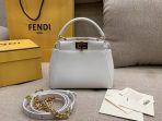 Fendi Peekaboo XS 白色納帕皮革星飾釘包 LV官方網,LV官網,LV官網包包,LV官網台灣,LV官網長夾,LV官網皮夾,LV包包