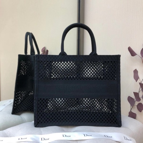 Dior Book 黑色網布刺繡托特包 LV官方網,LV官網,LV官網包包,LV官網台灣,LV官網長夾,LV官網皮夾,LV包包