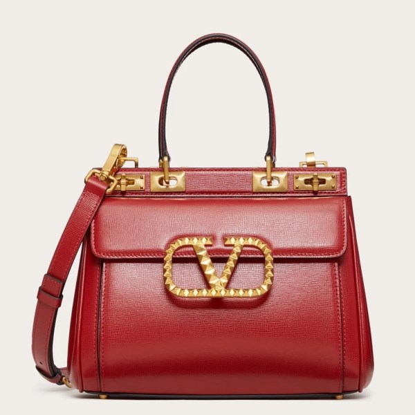 Valentino Rockstud Alcove 中型紅色小牛皮手提包 LV官方網,LV官網,LV官網包包,LV官網台灣,LV官網長夾,LV官網皮夾,LV包包