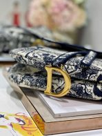 Dior 藍色 Toile de Jouy 刺繡馬鞍包 LV官方網,LV官網,LV官網包包,LV官網台灣,LV官網長夾,LV官網皮夾,LV包包