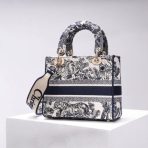 Dior 中 Lady D-Lite 藍色 Toile de Jouy 刺繡手袋 LV官方網,LV官網,LV官網包包,LV官網台灣,LV官網長夾,LV官網皮夾,LV包包