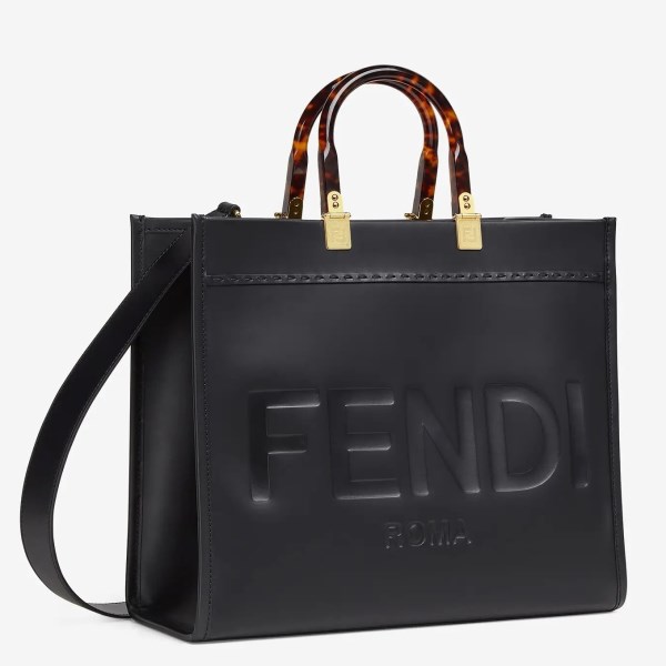 Fendi Sunshine 中型黑色小牛皮購物包 LV官方網,LV官網,LV官網包包,LV官網台灣,LV官網長夾,LV官網皮夾,LV包包