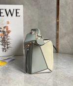 Loewe Puzzle 小號灰色/奶油色/白色小牛皮手袋 LV官方網,LV官網,LV官網包包,LV官網台灣,LV官網長夾,LV官網皮夾,LV包包