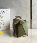 Loewe Puzzle 小號綠色/燕麥小牛皮手袋 LV官方網,LV官網,LV官網包包,LV官網台灣,LV官網長夾,LV官網皮夾,LV包包