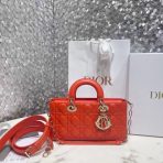 Dior Lady D-Joy 橙色藤格小羊皮包 LV官方網,LV官網,LV官網包包,LV官網台灣,LV官網長夾,LV官網皮夾,LV包包