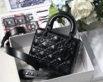 Dior 小號 Lady Dior My ABCDior 黑色鑽石小牛皮包 LV官方網,LV官網,LV官網包包,LV官網台灣,LV官網長夾,LV官網皮夾,LV包包