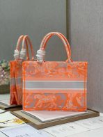 Dior 中型橘色透明 Toile de Jouy 帆布 Book 托特包 LV官方網,LV官網,LV官網包包,LV官網台灣,LV官網長夾,LV官網皮夾,LV包包