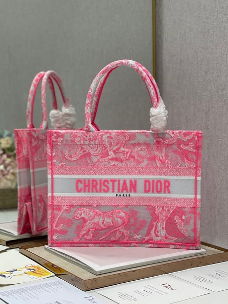 Dior 中型粉紅色透明 Toile de Jouy 帆布 Book 托特包 LV官方網,LV官網,LV官網包包,LV官網台灣,LV官網長夾,LV官網皮夾,LV包包