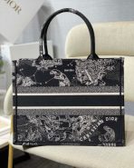 Dior 中型黑色 Toile de Jouy 十二生肖刺繡 Book 托特包 LV官方網,LV官網,LV官網包包,LV官網台灣,LV官網長夾,LV官網皮夾,LV包包