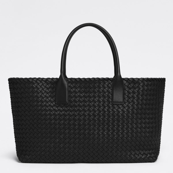 Bottega Veneta 中型黑色 Intrecciato 小羊皮托特包 LV官方網,LV官網,LV官網包包,LV官網台灣,LV官網長夾,LV官網皮夾,LV包包