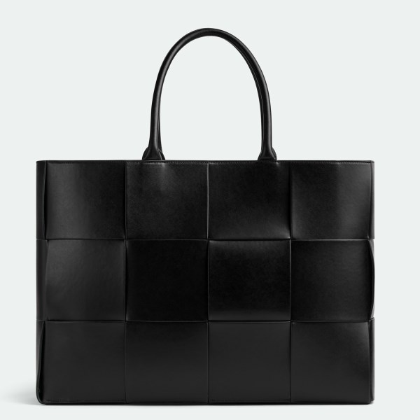 Bottega Veneta 大號黑色 Intrecciato 小牛皮 Arco 托特包 LV官方網,LV官網,LV官網包包,LV官網台灣,LV官網長夾,LV官網皮夾,LV包包