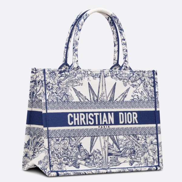 Dior 中 Dior Book 托特包，白色和藍色 Rêve d’Infini 刺繡 LV官方網,LV官網,LV官網包包,LV官網台灣,LV官網長夾,LV官網皮夾,LV包包