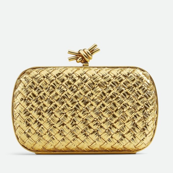 Bottega Veneta 金色 Intreccio 層壓皮革結 Minaudiere 手拿包 LV官方網,LV官網,LV官網包包,LV官網台灣,LV官網長夾,LV官網皮夾,LV包包