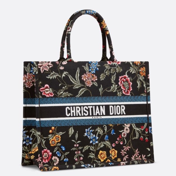 Dior 大黑色 Dior Petites Fleurs 刺繡書本托特包 LV官方網,LV官網,LV官網包包,LV官網台灣,LV官網長夾,LV官網皮夾,LV包包