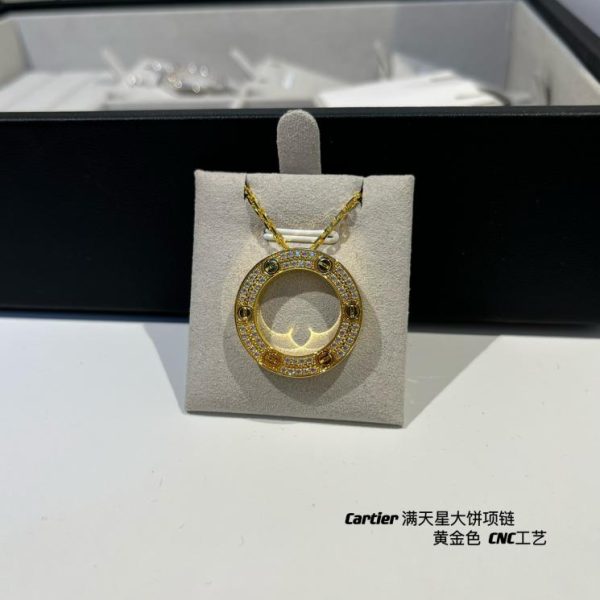 Cartier Love系列滿天星大餅項鍊 LV官方網,LV官網,LV官網包包,LV官網台灣,LV官網長夾,LV官網皮夾,LV包包