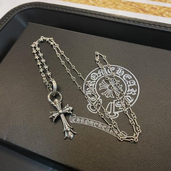 Chrome Hearts 復古竹節五星項鍊 LV官方網,LV官網,LV官網包包,LV官網台灣,LV官網長夾,LV官網皮夾,LV包包