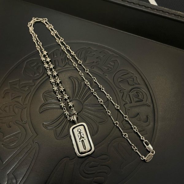 Chrome Hearts 復古竹節五星項鍊 LV官方網,LV官網,LV官網包包,LV官網台灣,LV官網長夾,LV官網皮夾,LV包包