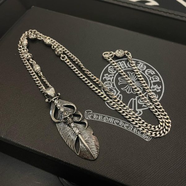 Chrome Hearts 復古多元素側身項鍊 LV官方網,LV官網,LV官網包包,LV官網台灣,LV官網長夾,LV官網皮夾,LV包包