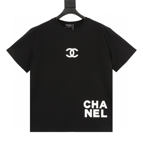 CHANEL 胸口壓膠短袖T-shirt(E8F7) LV官方網,LV官網,LV官網包包,LV官網台灣,LV官網長夾,LV官網皮夾,LV包包