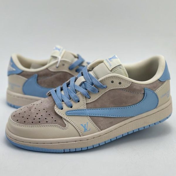 Travis Scott x Nike Air Jordan 1 Low x Louis VuittonAir Jordan 1 Low 反轉翻毛白藍倒鉤 LV官方網,LV官網,LV官網包包,LV官網台灣,LV官網長夾,LV官網皮夾,LV包包